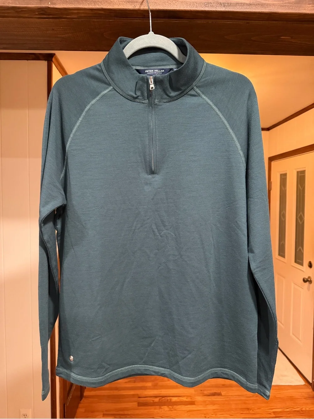 NWOT Peter Millar Excursionist Flex Performance Quarter Zip: Balsam (Medium)